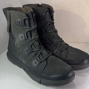 Men's SOREL Explorer Adaptive Dual Zipper Waterproof Winter Snow Boots sz 12